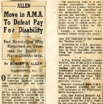 Move in A.M.A. To Defeat Pay For Disability