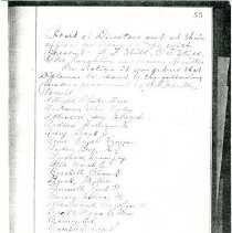 Minutes of the ASO Board of Directors, 1910 May 25, p. 55