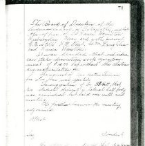 Minutes of the ASO Board of Directors, 1911 May 3, p. 71