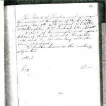 Minutes of the ASO Board of Trustees, 1911 Dec 5, p. 81