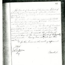 Minutes of the ASO Board of Directors, 1912 Jan 8, p. 83