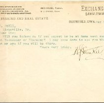 Letter: W.J. Steckel to A.T. Still