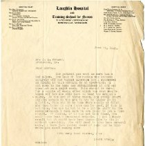 Letter: G.M. Laughlin to Dr. J.L. Fetzer
