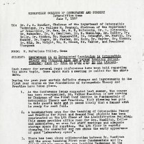 Kirksville College of Osteopathy and Surgery Inter-Office Memo from R. McFa