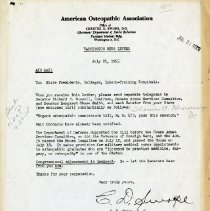 Washington Newsletter from the AOA Department of Public Relations