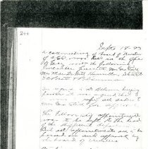 Minutes of the ASO Board of Trustees, 1923 Sep 18, p. 244