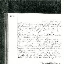 Minutes of the ASO Board of Directors, 1923 Dec 3, p. 254