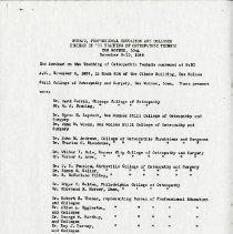 Bureau, Professional Education and Colleges Seminar on the Teaching of Oste