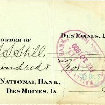 Check Number 1226 from The Dr. S.S. Still College and Infirmary of Osteopat