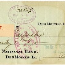 Check Number 1352 from The Dr. S.S. Still College and Infirmary of Osteopat