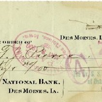 Check Number 1339 from The Dr. S.S. Still College and Infirmary of Osteopat