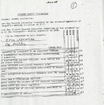 Student Course Evaluation from Kirksville College of Osteopathy and Surgery