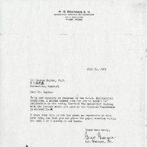 July 1953 Letter to George E. Snyder from H. George Grainger