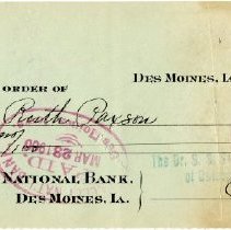 Check Number 1288 from The Dr. S.S. Still College and Infirmary of Osteopat