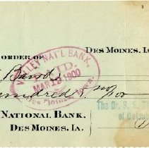 Check Number 1282 from The Dr. S.S. Still College and Infirmary of Osteopat