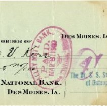 Check Number 1264 from The Dr. S.S. Still College and Infirmary of Osteopat