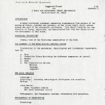 Suggested Format for A Basis For Osteopathic Theory and Methods