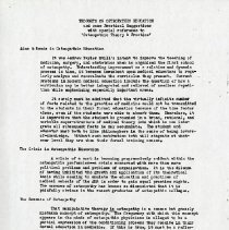 Thoughts on Osteopathic Education and Some Practical Suggestions with Speci