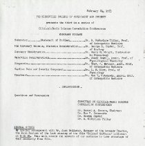 Clinical-Basic Science Correlation Conferences Schedule
