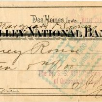 Check from The Dr. S.S. Still College and Infirmary of Osteopathy, Incorpor