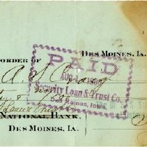 Check Number 14 from The Dr. S.S. Still College and Infirmary of Osteopathy