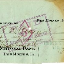 Check Number 15 from The Dr. S.S. Still College and Infirmary of Osteopathy