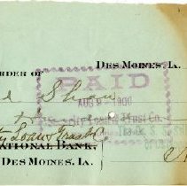 Check Number 26 from The Dr. S.S. Still College and Infirmary of Osteopathy