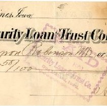 Check Number 30 from The Dr. S.S. Still College and Infirmary of Osteopathy