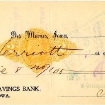 Check Number 50 from The Dr. S.S. Still College and Infirmary of Osteopathy