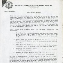 May 1985 Letter to the Committee on Salary, Promotion, and Tenure from Alle
