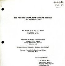 Neural Endocrine Immune System and Homeostasis