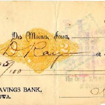 Check Number 45 from The Dr. S.S. Still College and Infirmary of Osteopathy