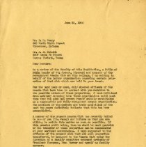June 1950 Letter to J.J. Schultz and N.E. Denny from George E. Snyder