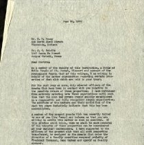 June 1950 Letter to J.J. Schultz and N.E. Denny from George E. Snyder