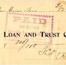 Check from The Dr. S.S. Still College and Infirmary of Osteopathy Received