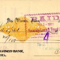 Check Number 42 from The Dr. S.S. Still College and Infirmary of Osteopathy