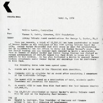 Kirksville College of Osteopathic Medicine Inter-Office Memo