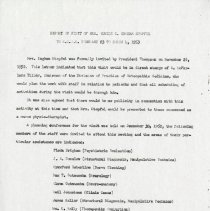 Report of Visit of Mrs. Eunice D. Ingham Stopfel to KCOS February 23 to Mar