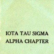 Iota Tau Sigma Senior Banquet Program