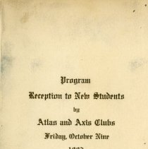 Atlas and Axis Club Event Program