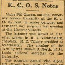 Kirksville College of Osteopathy and Surgery Notes