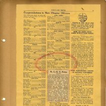 Page Fifteen of the Alpha Phi Omega Scrapbook