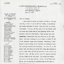 January 1956 Letter to George E. Snyder from James D. Springer