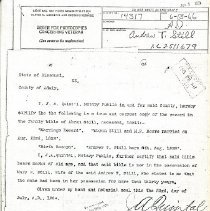 Notarized Statement about Marriage Record