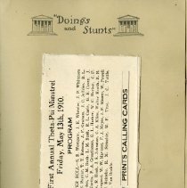 Page One Hundred Forty-Four of the Theta Psi Scrapbook