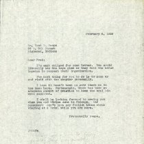 February 1936 Letter to Fred L. Swope from an Unknown Sender