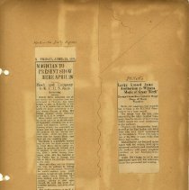 Page Thirty-Three of the Alpha Phi Omega Scrapbook