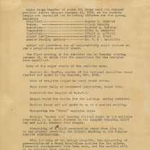 Alpha Omega Chapter Report