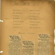 Page Sixty-Three of the Alpha Phi Omega Scrapbook