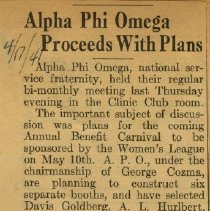 Alpha Phi Omega Proceeds with Plans
